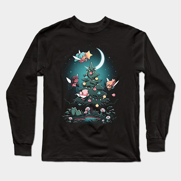 Christmas Fairies Long Sleeve T-Shirt by chaseoscar